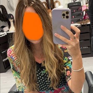 Milano Divine Long 24" Dark Brown Balayage and rooting Closed Virgin Hair Wig